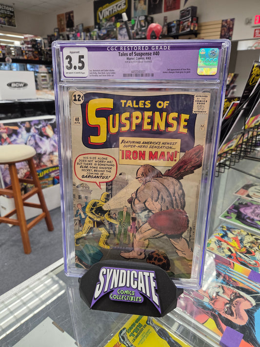 Tales of Suspense #40 (CGC Restored 3.5) 2nd Iron Man