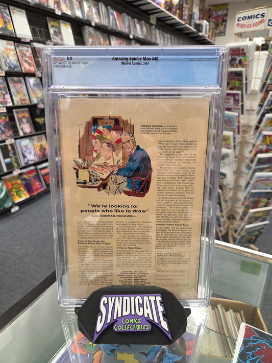 Amazing Spider-Man #48 (CGC 8.0) 1st Blackie Drago as Vulture