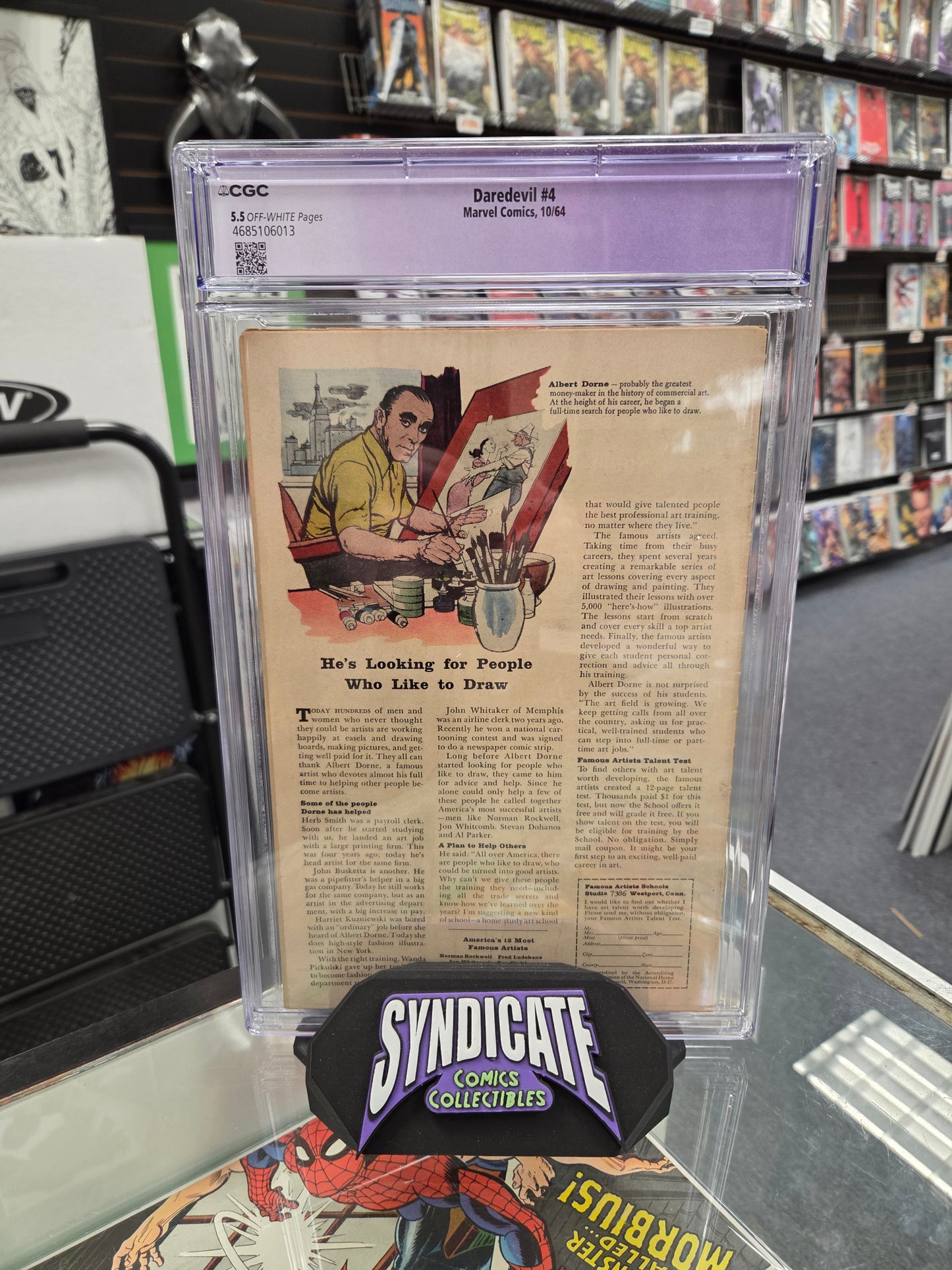 Daredevil #4 (Restored CGC 5.5) 1st Purple Man