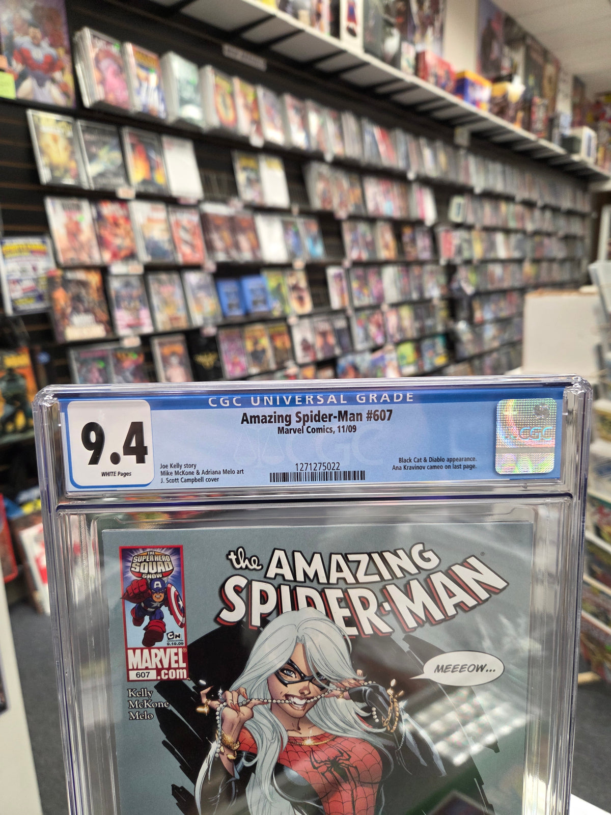 Amazing Spider-Man #607 (CGC 9.4) J. Scott Campbell Cover
