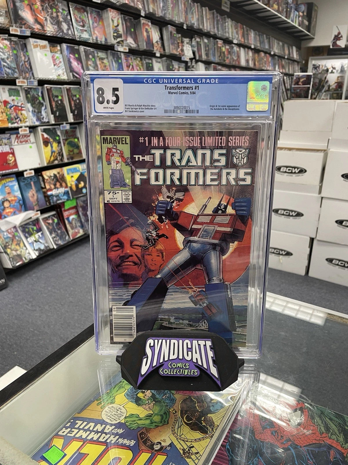 Transformers #1 Newsstand Variant (CGC 8.5)