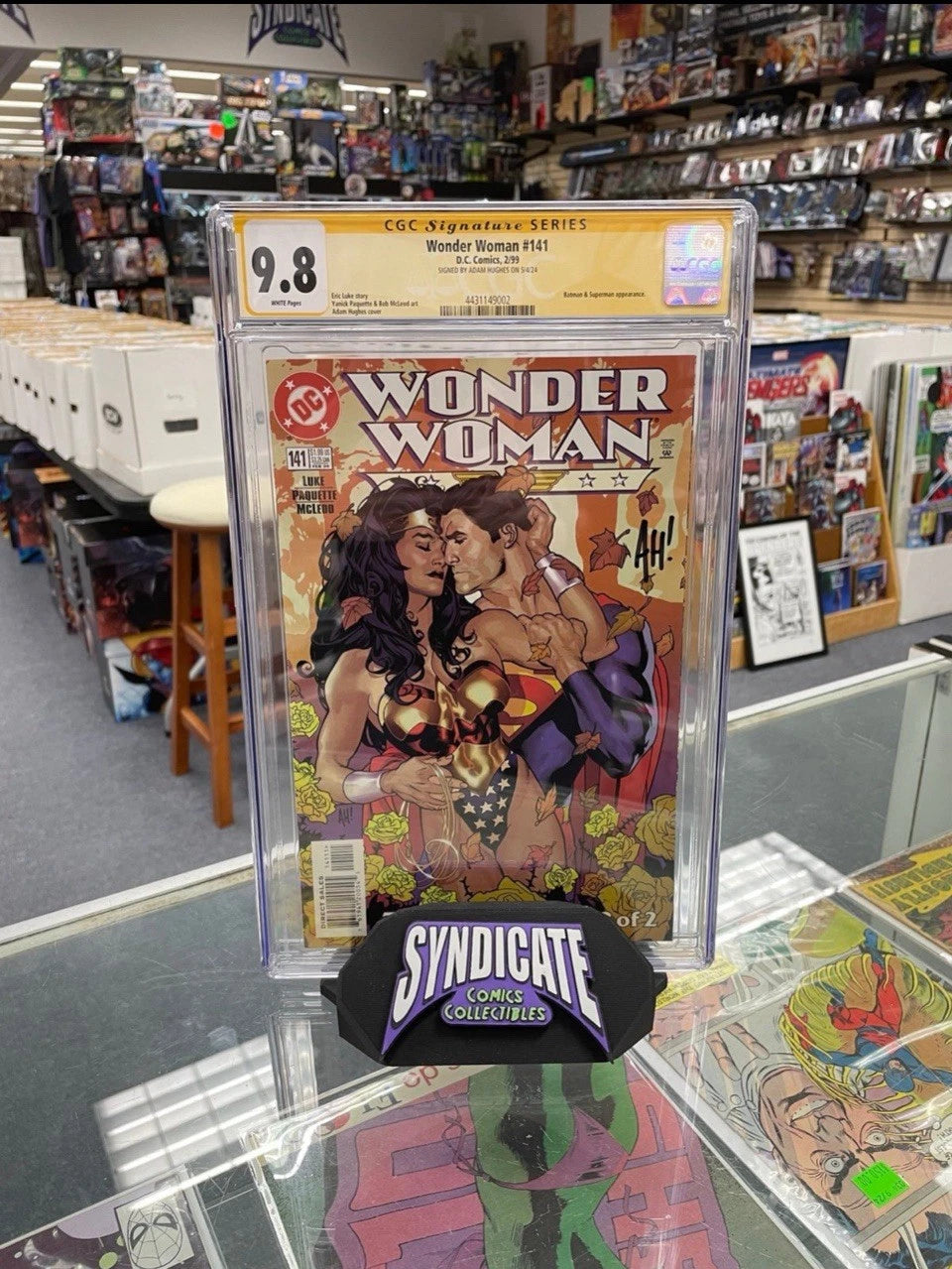 Wonder Woman #141 (CGC Signature Series 9.8) Signed by Adam Hughes