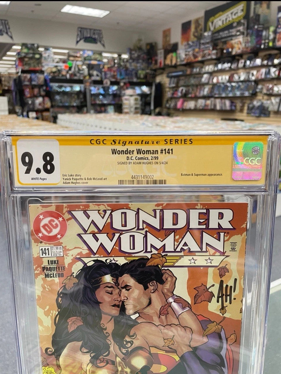 Wonder Woman #141 (CGC Signature Series 9.8) Signed by Adam Hughes