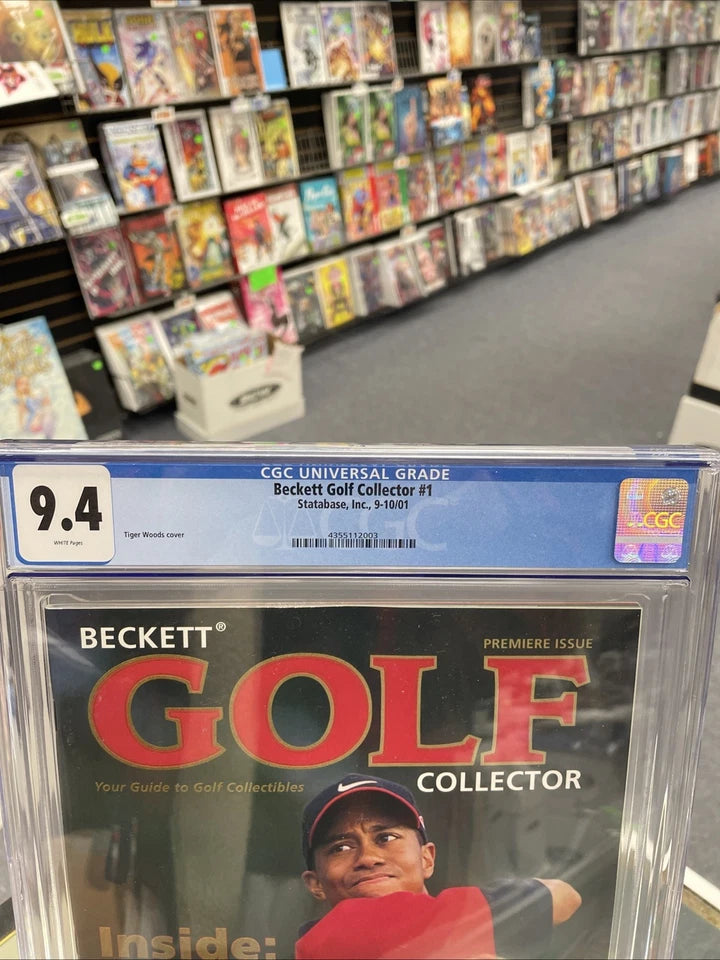 Beckett Golf Collector #1 (CGC 9.4) Tiger Woods Cover